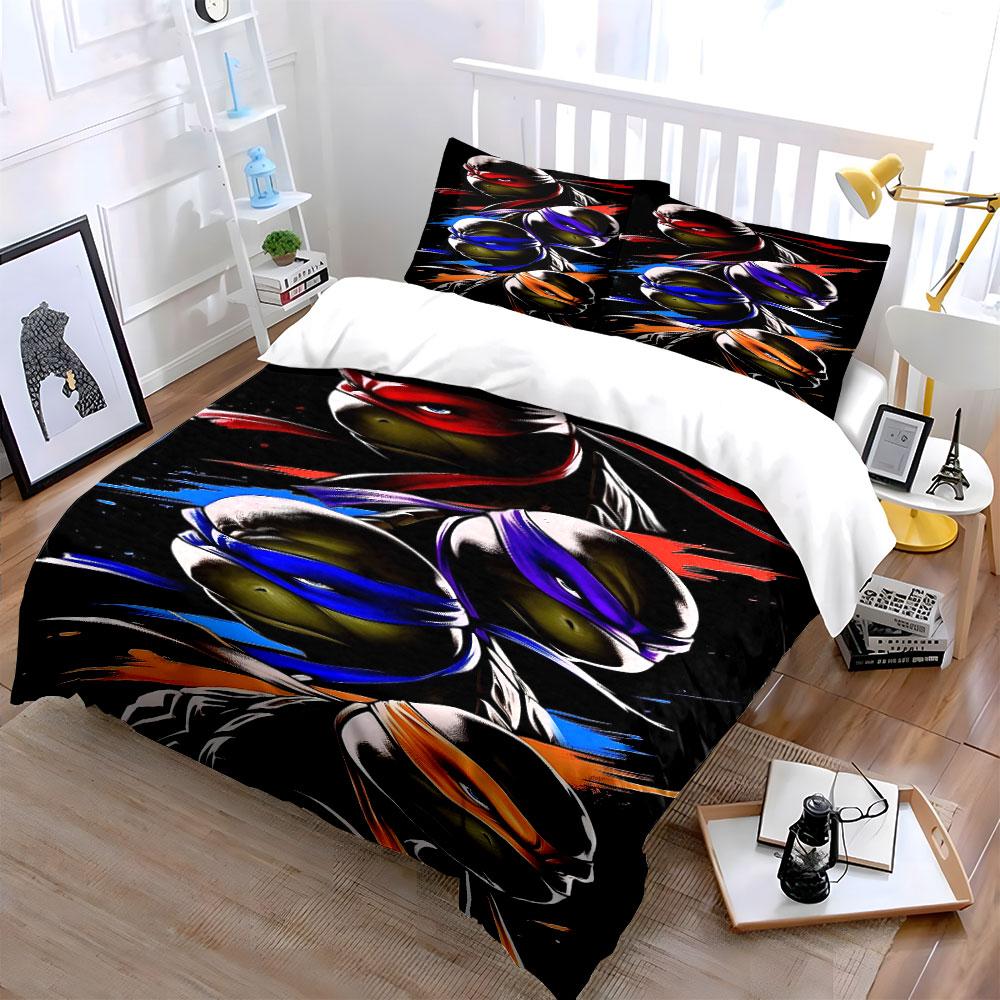 "Vibrant Ninja Adventure Splash" Bedding sets Duvet covers Pillowcases(1* Duvet Cover 2* Pillowcases without duvet insert)
