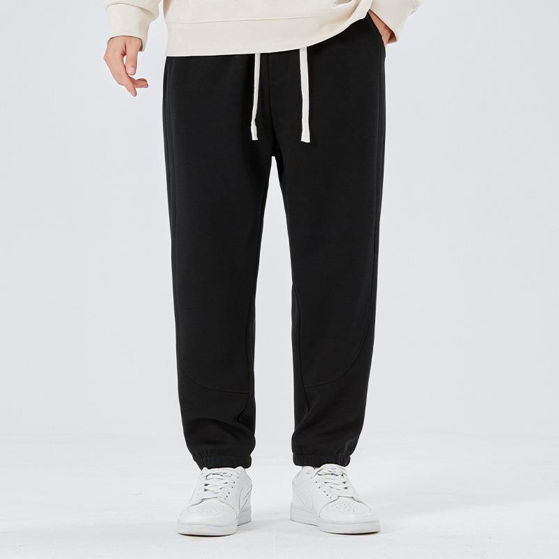 Gray pants men's spring and autumn trend new trousers versatile leggings sweatpants loose boys sports and leisure large size