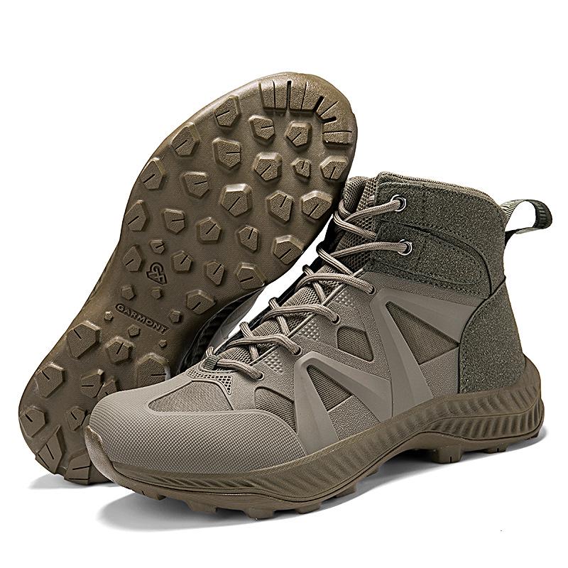 

Men s Tactical Combat Boots - High-Top Mountaineering, Military Training, and Off-Road Cowhide Boots 41
