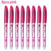 8 Pcs 0.5mm Erasable Pen Refill Set 8 Color Ink Gel Pen Rod Washable Handle School&Office Writing Stationery Gel Ink Pen