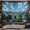 Wall Hanging Tapestry Custom NameZelda Pattern Personalized Printed Fabric Wall Decor
