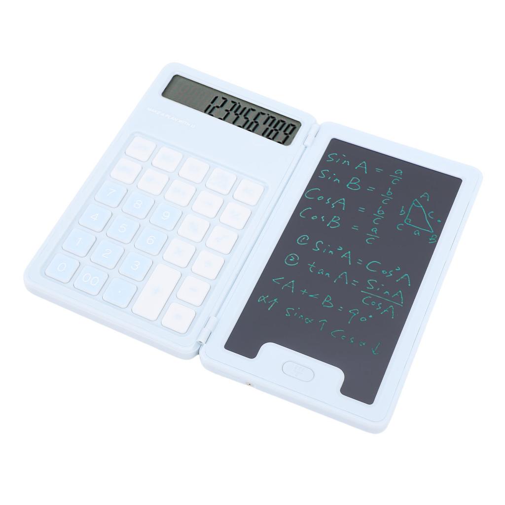 Handwritten Calculator LCD Screen Notepad 12 Big Buttons Portable Calculator for Business School Home Work Space
