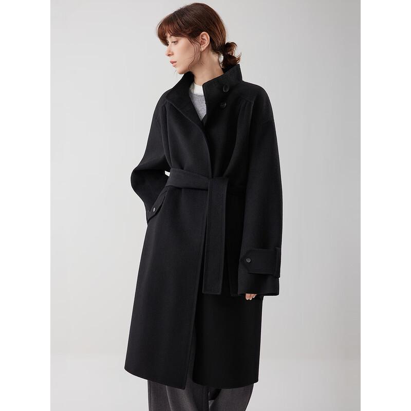 ELLE Women's Premium Merino Wool Long Coat