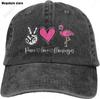 Calm The Flock Down Pink Flamingo Baseball Cap Golf Dad Hat Adjustable Original Classic Low Profile  Hat Unisex Women