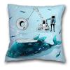 Creative Spaceman Astronaut Pillowcase Blue Green Cushion Cover Sofa Office Seat    Ornament Home Decoration