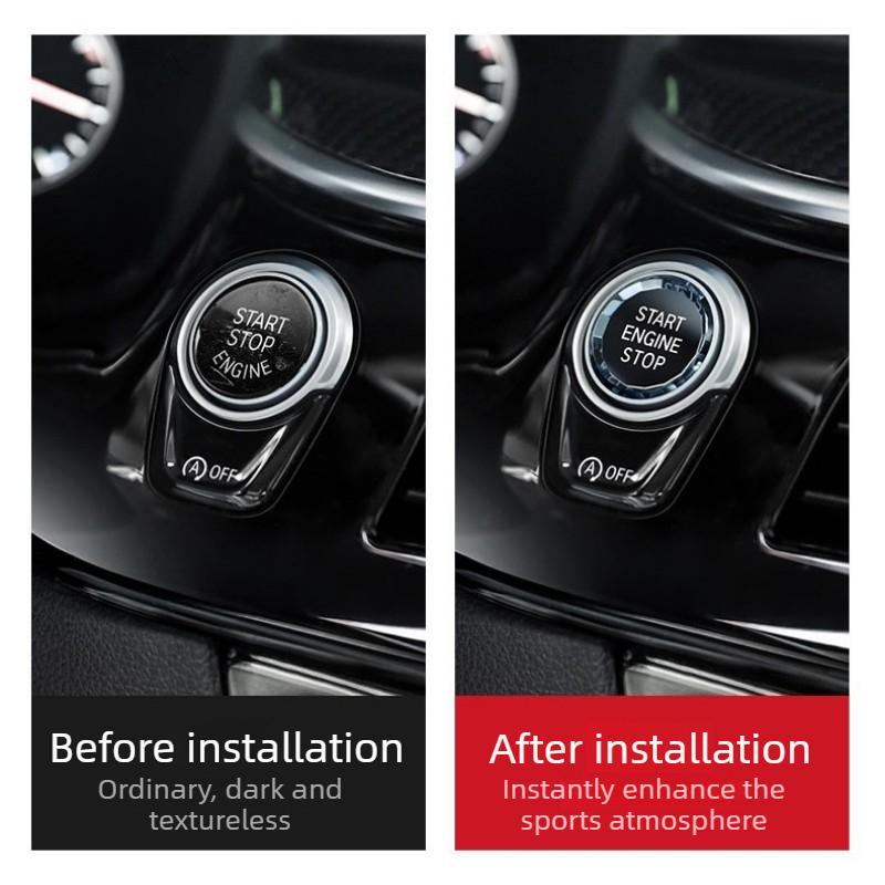 Car Start Stop Engine Switch Button Cover Crystal Style For BMW G30 G12 G08 G01 F10 F18 F20 F22 F06 F12 F25 F32 F33 F36 F30 F34