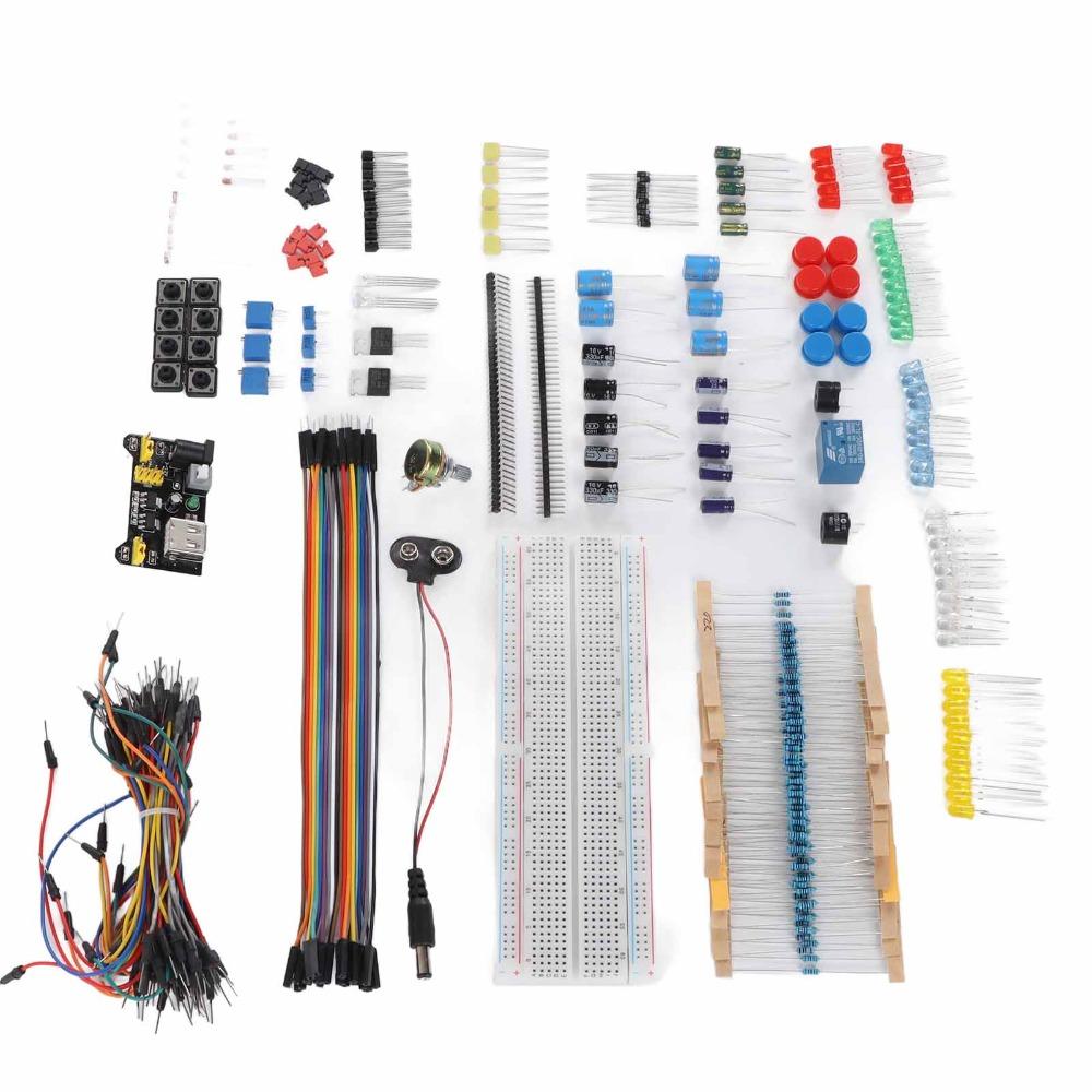830 Tie Points Breadboard Electronics Component Kit Starter Electronics Component Kit  DIY Projects