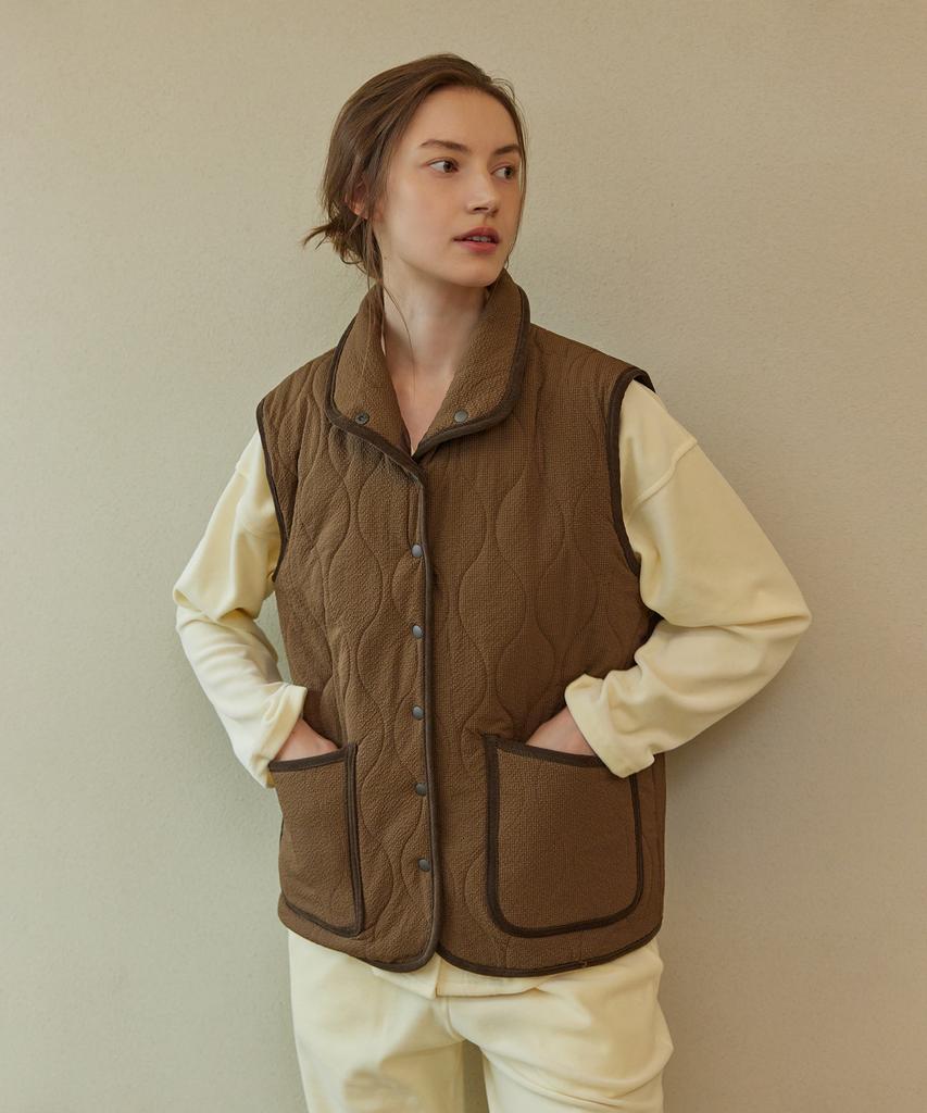 Atempo Quilting Padding Vest_Brown (Women)