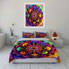 Colorful Mandala Three-Piece Set Decor Multiple Sizes Kid'S And Adults' Bedroom Exquisite 3Pc Bedding Set, Gift