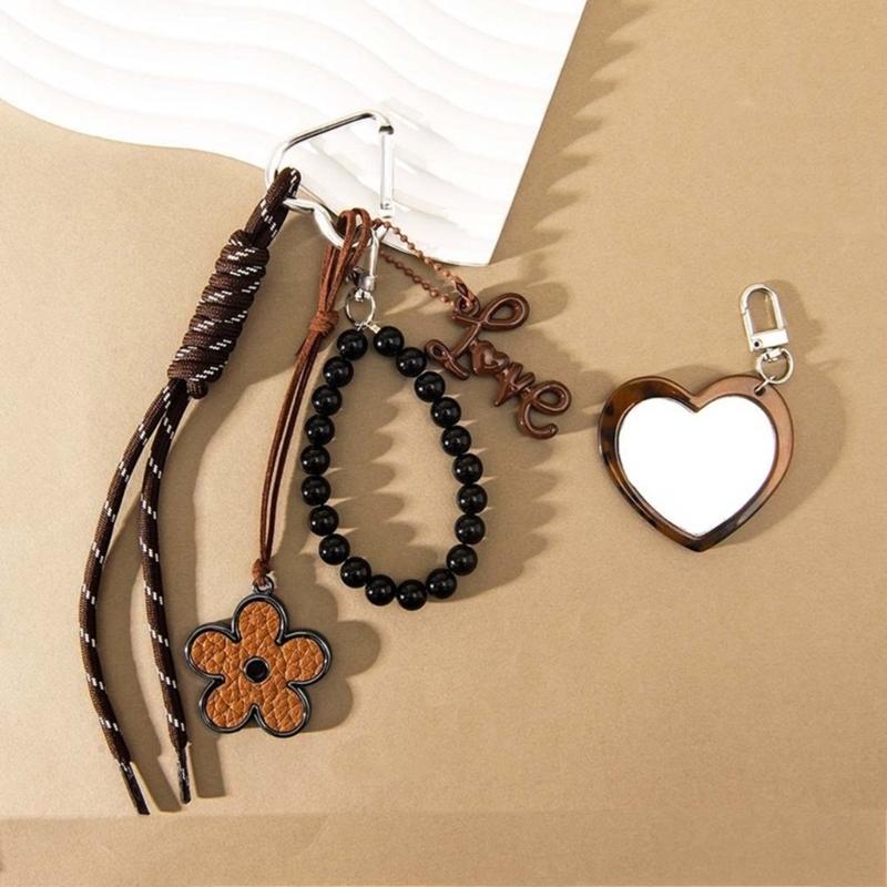 Animal Print Star Bag Accessory Multipurpose Keychain Decoration Made Of Sturdy Rope And Alloy