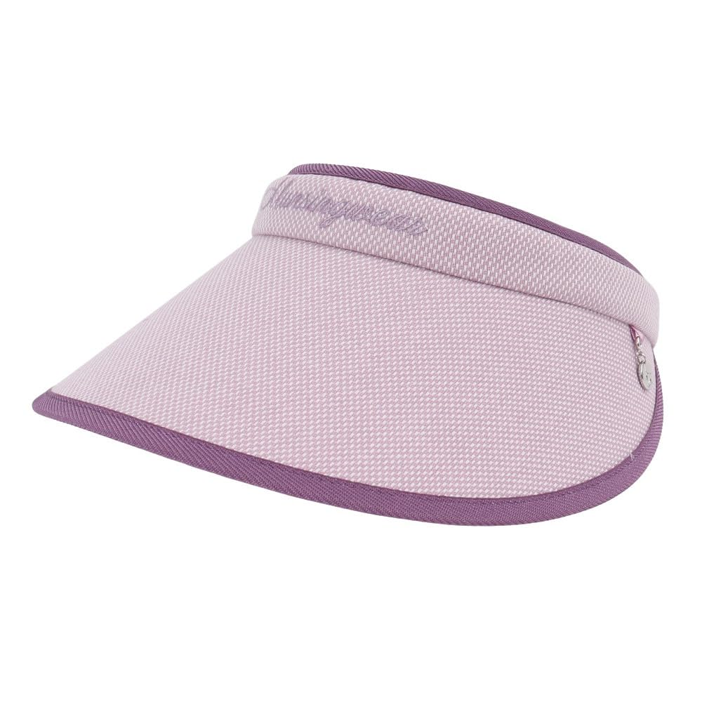 

Солнцезащитный широкий косметический уход PK00 [Munsingwear] козырек, козырек типа клипсы, поля, лента, солнцезащитный козырек, гольф, MG5SCP50L, женский, (розовый)