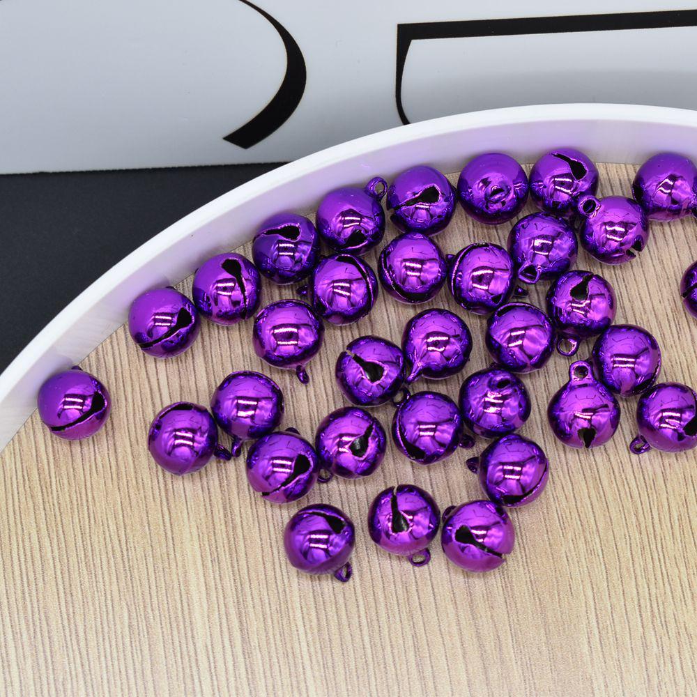 Colored Single-Tone Jingle Bell Charms for DIY Jewelry and Christmas Decorations