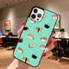 Food Sushi Phone Case for iPhone 17 Air 16 16e 15 Plus for Apple 13 11 12 14 Pro Max Cover  Coque Fundas Shell