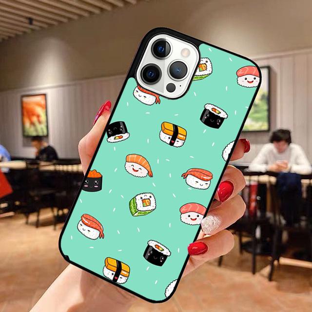 Food Sushi Phone Case for iPhone 17 Air 16 16e 15 Plus for Apple 13 11 12 14 Pro Max Cover Coque Fundas Shell
