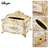 European Style Tissue Box, High-end Hotel Restaurant Napkin Extraction Box, Living Room Desktop Paper Extraction Storage Box