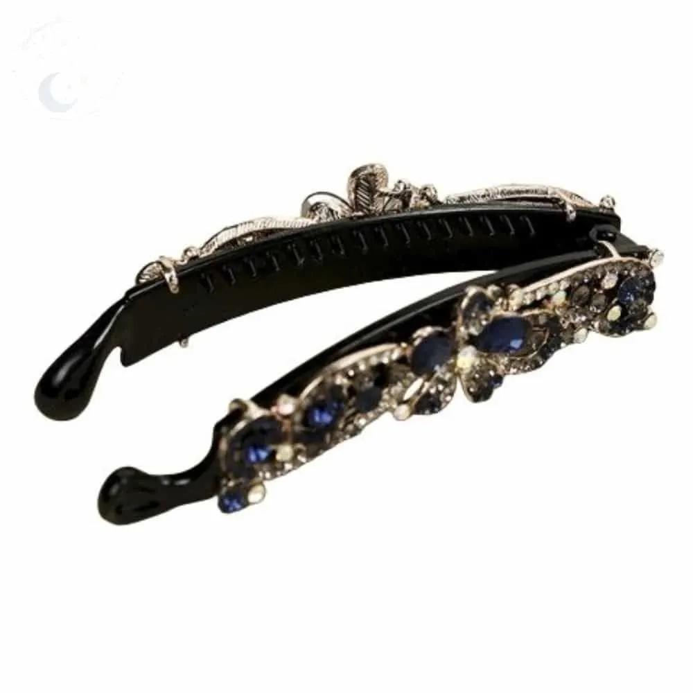 LUNAMAY Ribbon Pin Hairpin Hair Banana Pin Blue