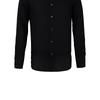 Emporio Armani Solid Color Casual Polo Long Sleeve Shirt Men Shirts Black 6L1C86-1N8JZ-F003