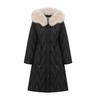 Women's Long Big Fur Collar Down Cotton Cotton Coat