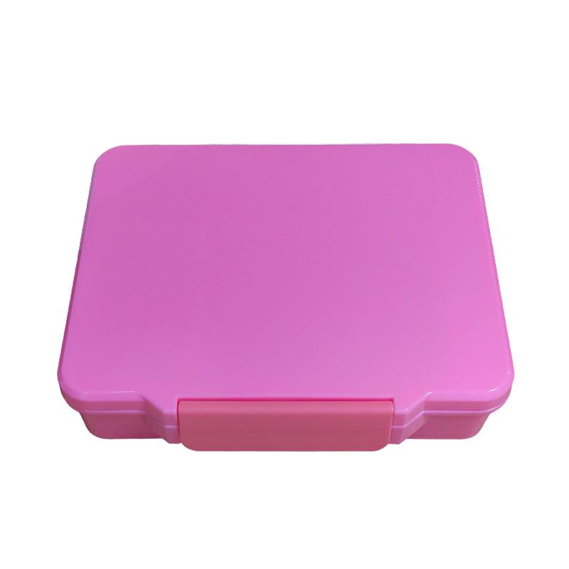 Large Capacity Food-Grade PP Bento Box with Cutlery - Cartoon Design for Students and Kids