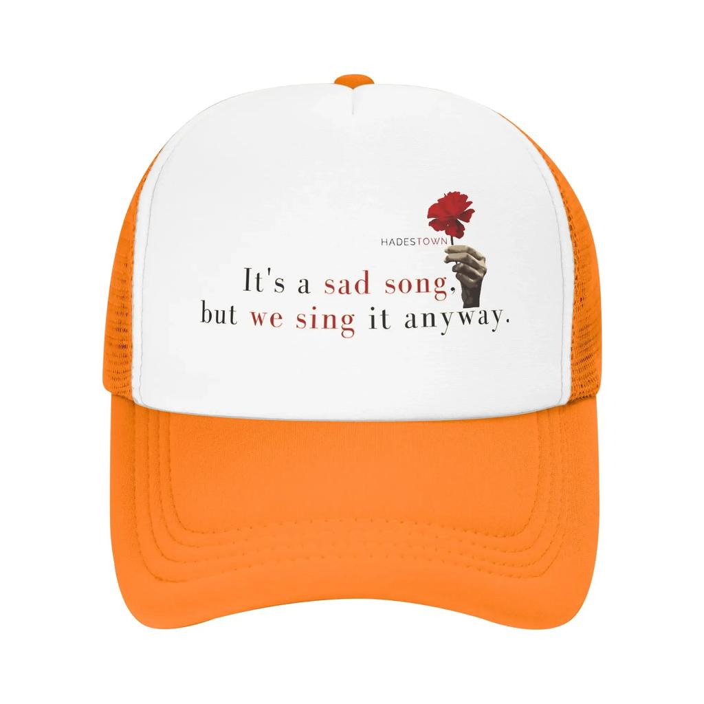Hadestown flower Mesh Caps Outfits for Unisex Women Adjustable Snapback MeshBack Summer Breathable Caps