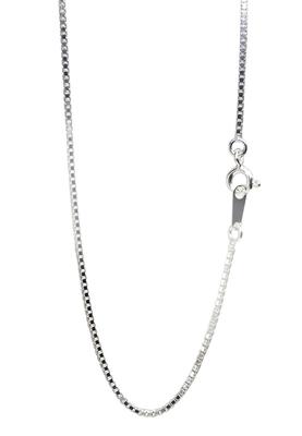 Silver 925 Venetian Width Length Chain Necklace for Simple [Shinjuku Ginnokura] Chain, Approx. 1.2mm, 40-80cm (80cm) Women, Men, Delicate, Thin,