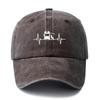 A Stylish And Versatile Printed Baseball Cap Suitable for Both Men And Women Featuring a Classic Retro Washed Design This Ligh