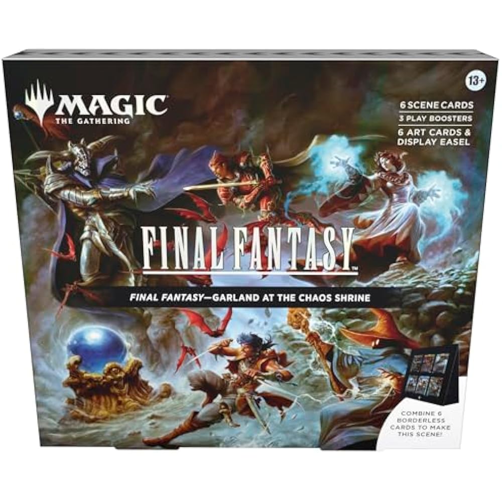 Magic: The Gathering Final Fantasy Scene Box - Chaos Shrine Garland | 6 Foil Borderless Scene Car...