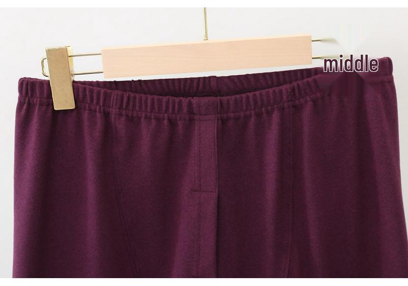 Men's Thermal Plus Velvet Innerwear Set: Double-Sided Brushed Warm Top and Pants, Plus Size.