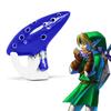 SENHAI Zelda Ocarina Instrument, Ceramic Tube, Neck Strap Cord and Songbook, 12-Hole Alto C Zelda Ocarinas, Gift Box, Hand-Shaped Display Stand, and