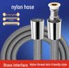 Reinforced Nylon Silk Shower Hose, Stainless Steel Anti-Scald, Anti-Tangle, Explosion-Proof, Flexible and Universal Fit