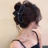 Wheat Spike Butterfly Knot Triangle Clip Women'S Graceful Audrey Hepburn Style Large Shark Clip Hairpin