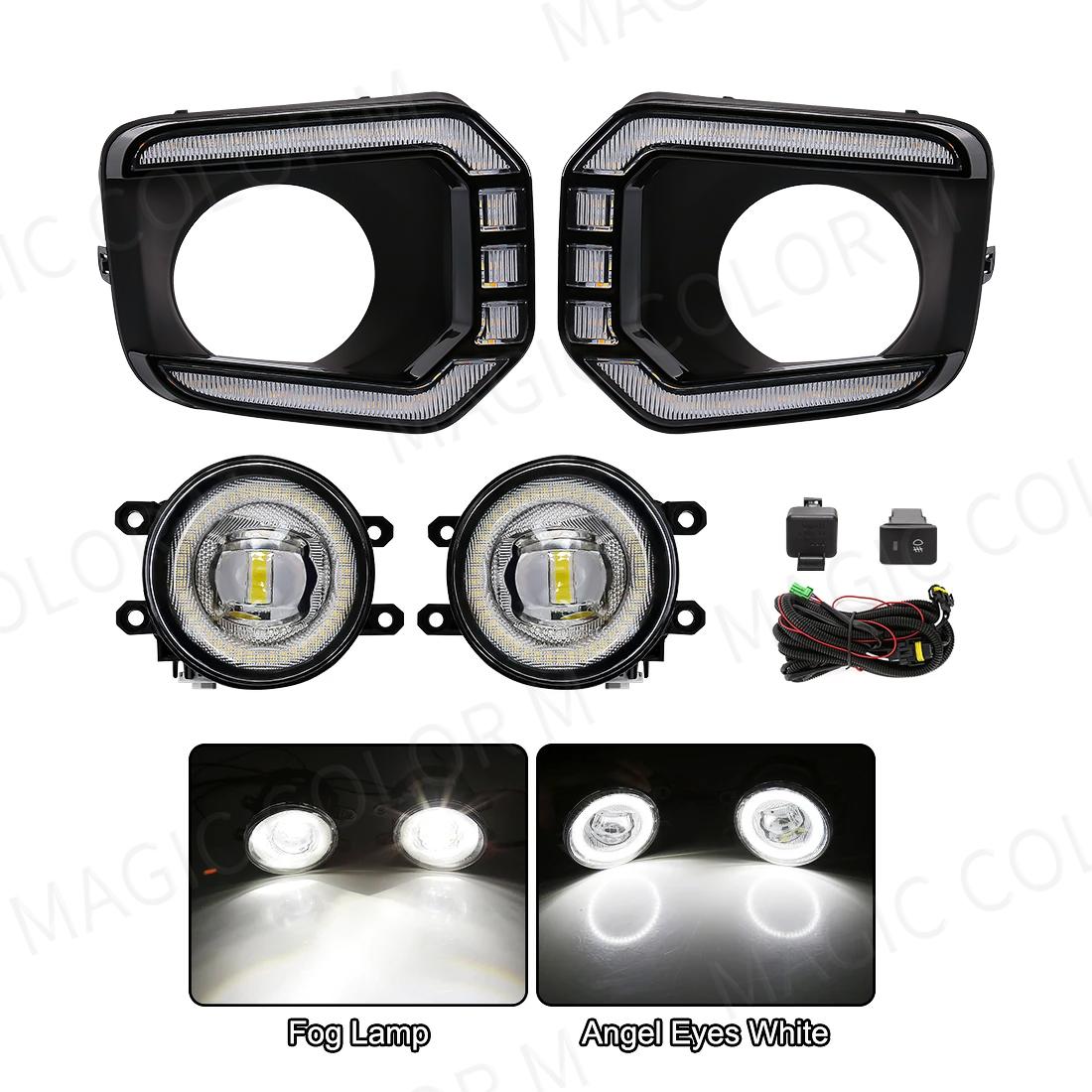 LED Fog Lamps For Toyota Tacoma DRL Daytime Running Lights Front Bumper Driving White Yellow