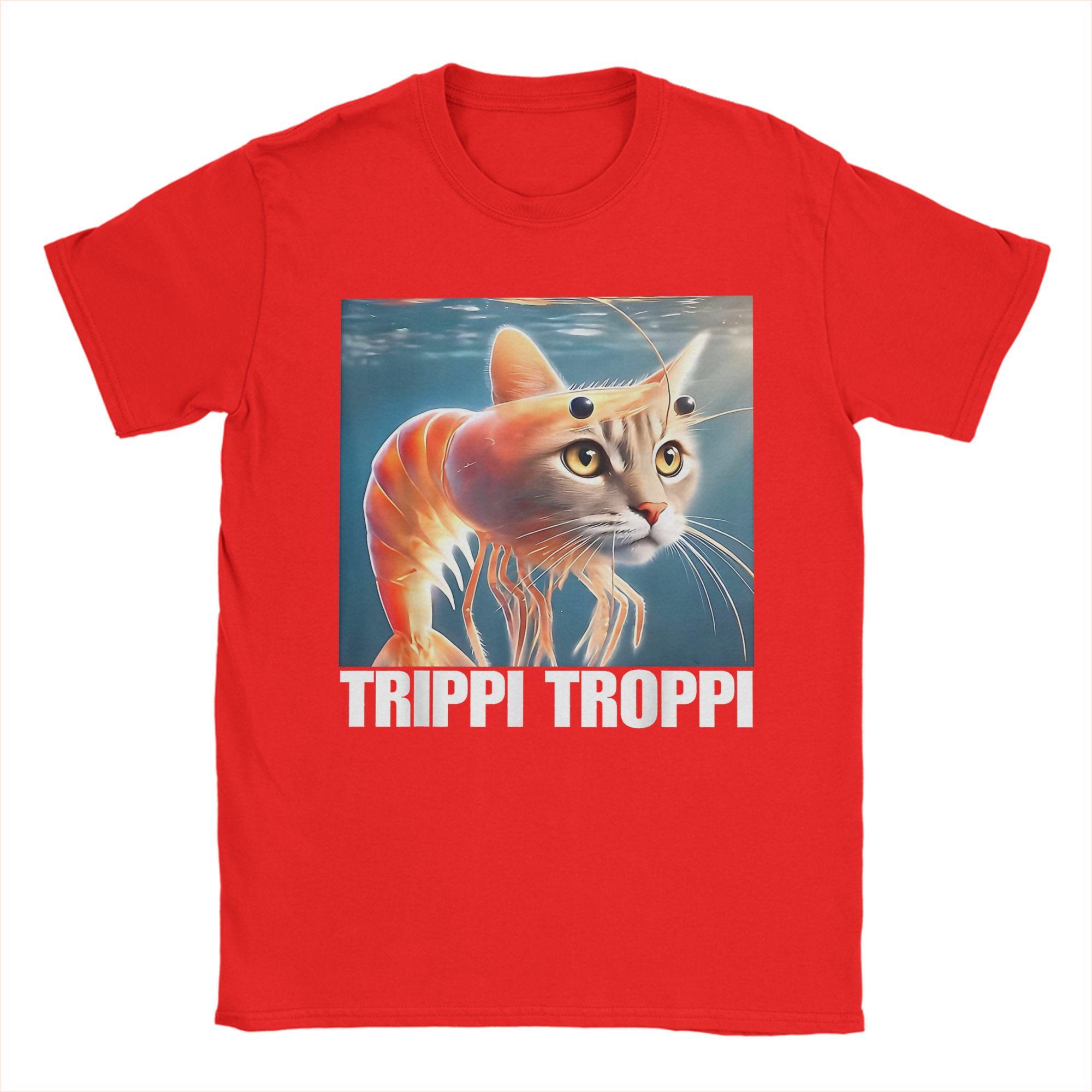 

Unisex Women Graphic Trippi Troppi Cat Shrimp Tee T Shirt Cotton Tshirts Clothes S