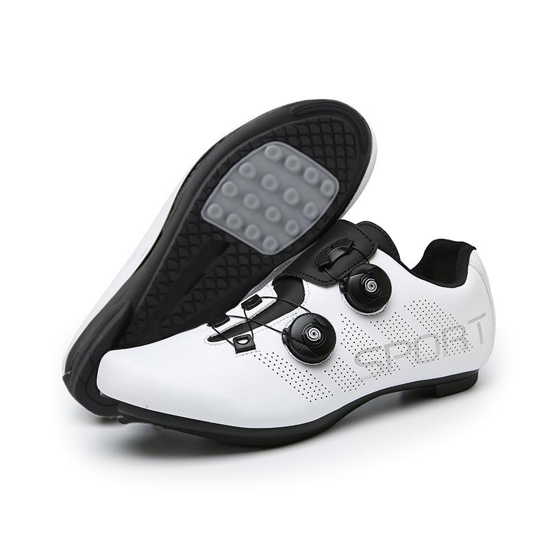 

Unisex SPD Cycling Shoes - Road & Mountain Bike Hard Sole 42
