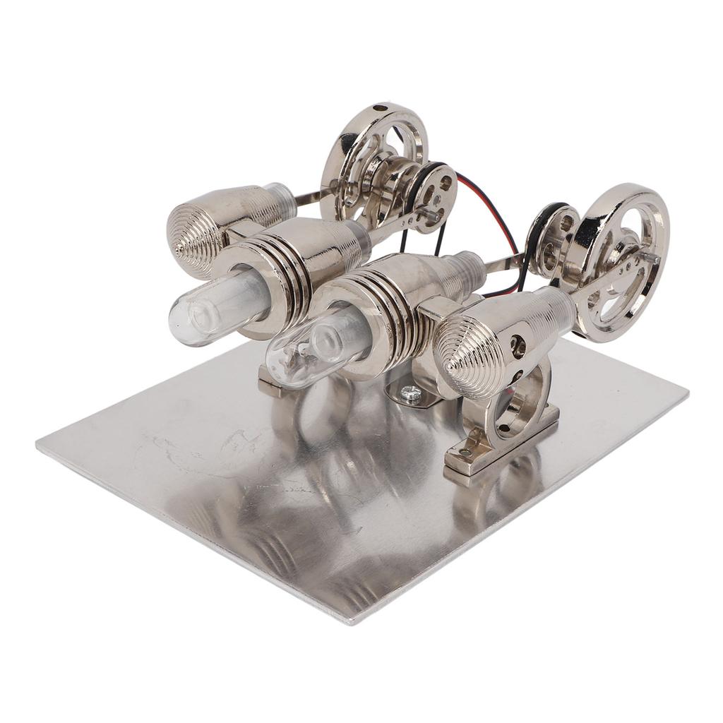 4 Cylinder Stirling Engine Model Kit Delicate Easy To Assemble Stirling Scientific Physical Model Fo