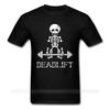 One Yona Deadlift Skeleton Shirt For Unisex Skull Skeleton Bodybuliding Print Black Tshirts Fitness Skull Dead Hip Hop Tshirt Unisex