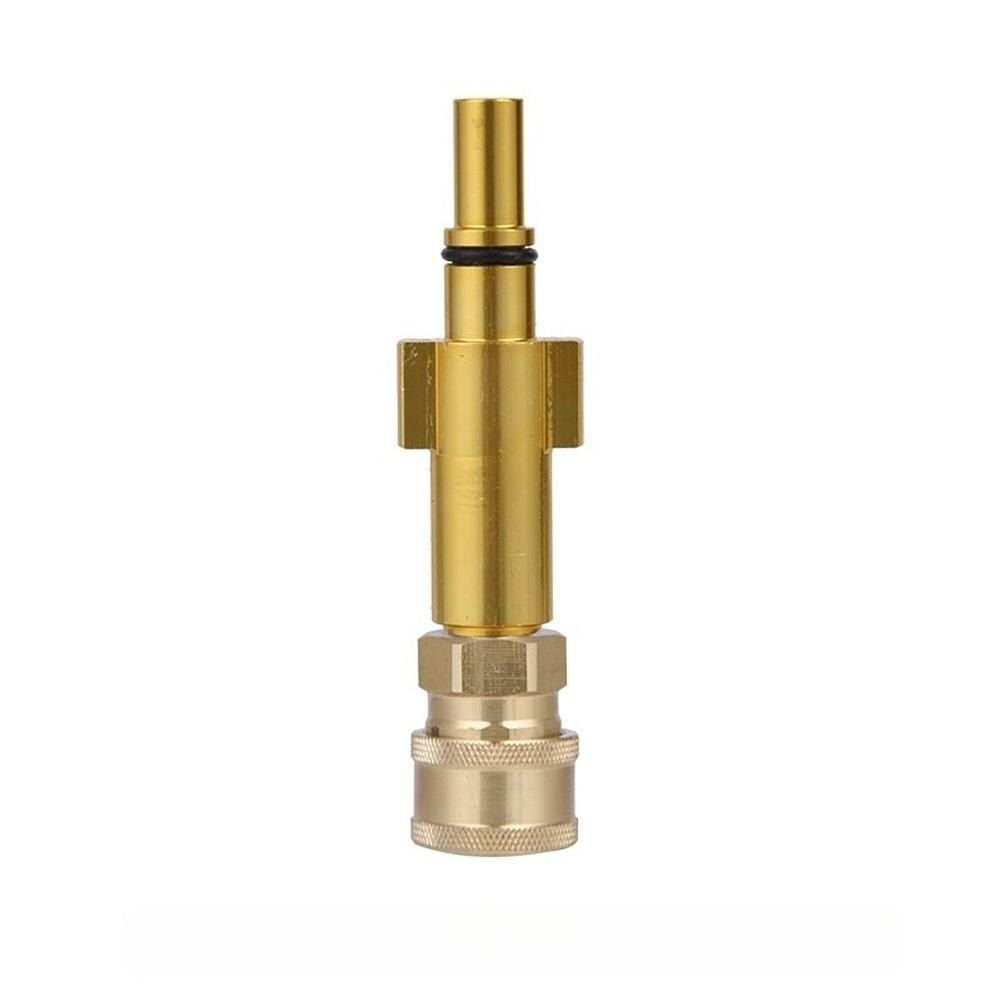 Pressure Washer Brass Foam Adapter Pressure Cleaning Brass Alloy Foam Adapter Brass Adapter Brass Alloy 1 4 Quick-Connect