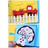 Felt book with detachable elements, 3D board, farm house JP-1001