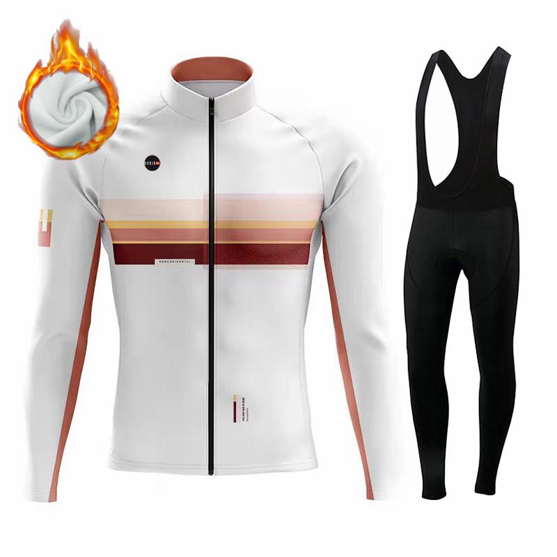 Gobikful Vinter Sykkeltrøyesett Termisk Fleece Sykkelklær Sykkelbekledning Terrengsykkel Sykkelbekledning Draktssett