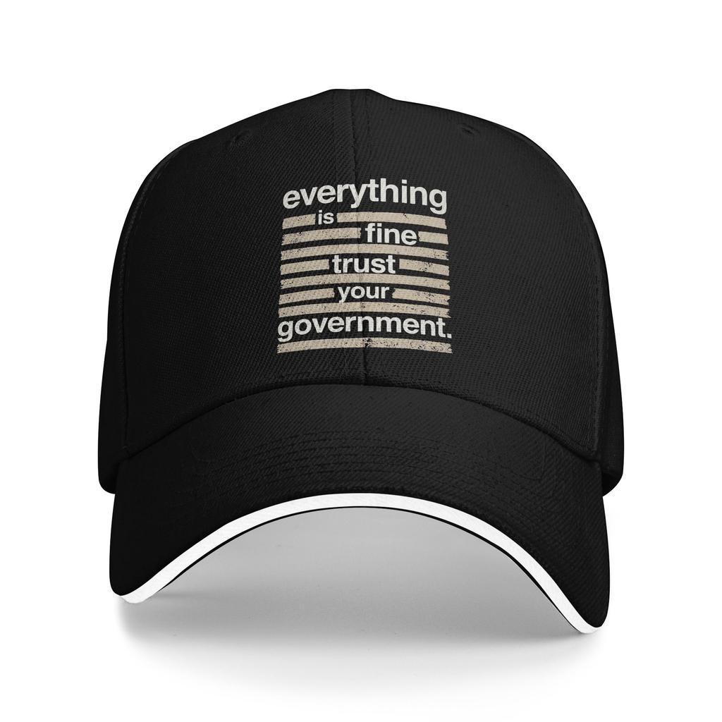 Berretto da Baseball Unisex Vintage Tutto Va Bene Fidati del Tuo Governo Cappello Snapback Unisex da Donna Cappello da Sole per Esterno Tutte le Stagioni Vestibilità Regolabile