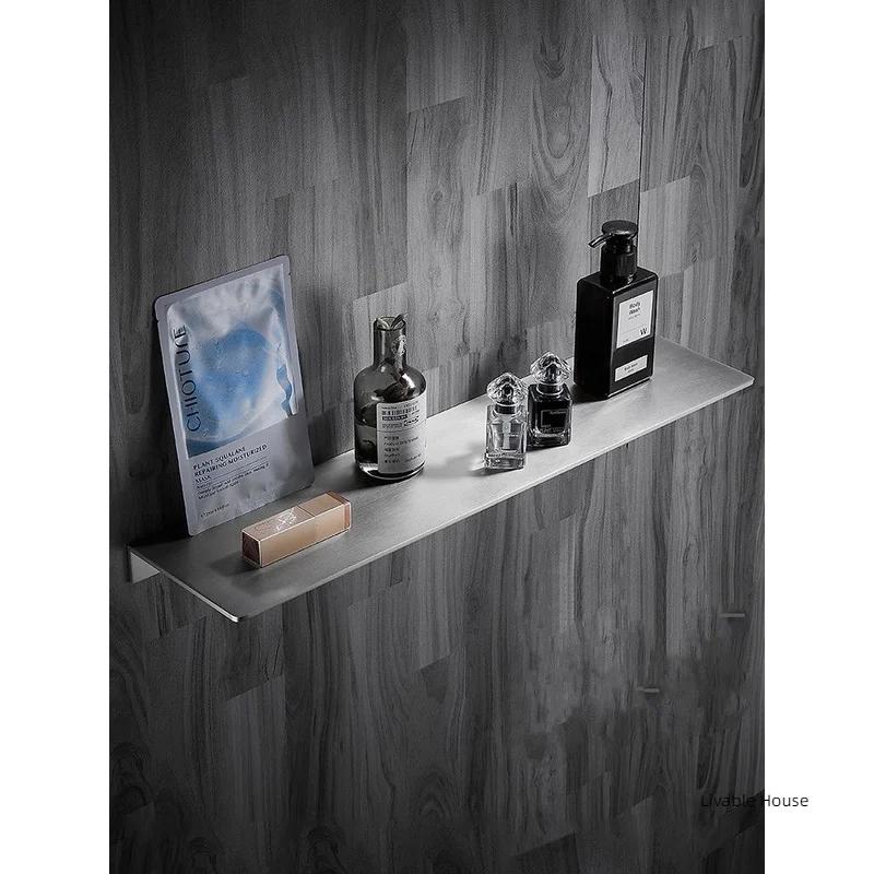 304 Stainless Steel Bathroom Storage Rack Brushed Chrome Shower Rack Corner shelf 20/30/40/50cm Multifunctional Bathroom Hardwa