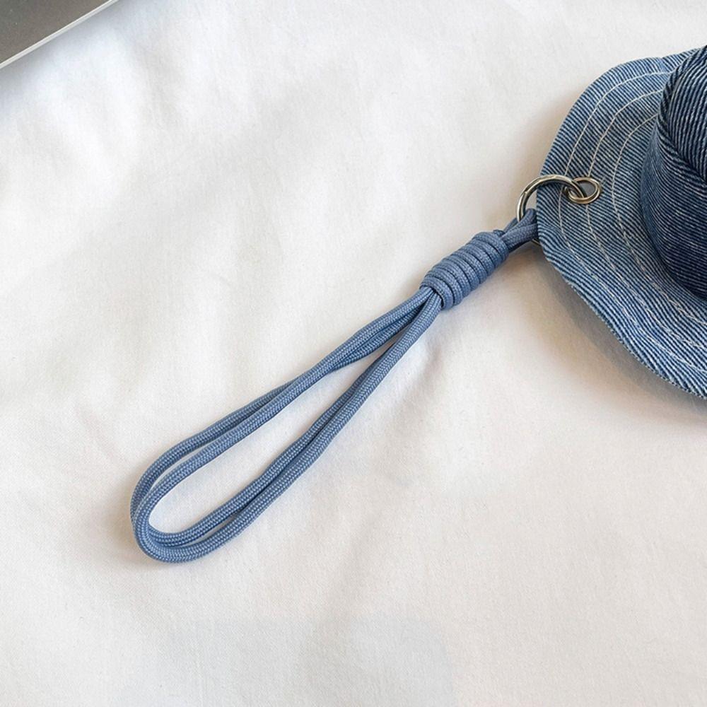 Round Mini Bucket Hat Coin Purse Cute Lanyard Hat Shape Keychain Mini Fisherman Hat Korean Style Bag Pendant Mini Storage Bag