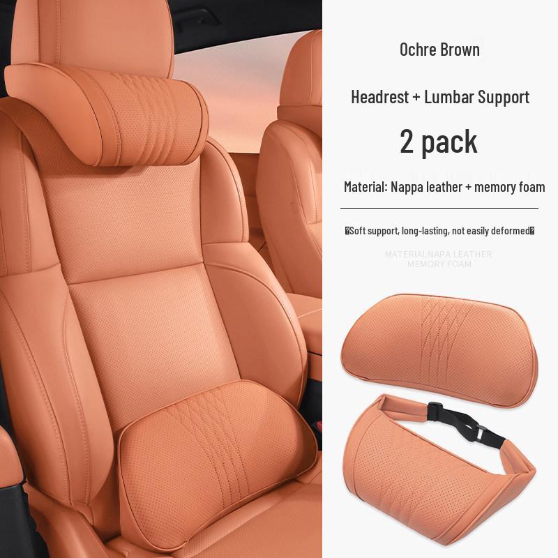 XPeng P7 Headrest & Lumbar Support Cushion for P5/M03X9G9G7G6 - Car Interior Decoration