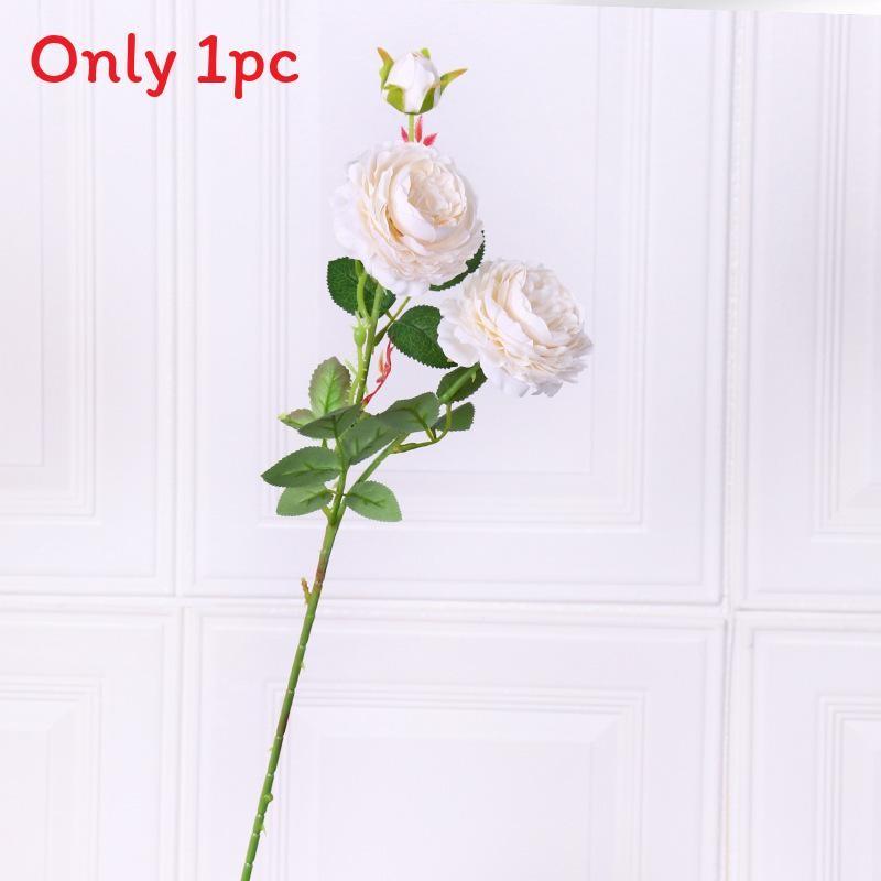 Style Artificial European Peony Rose Silk Flower For Props Wedding