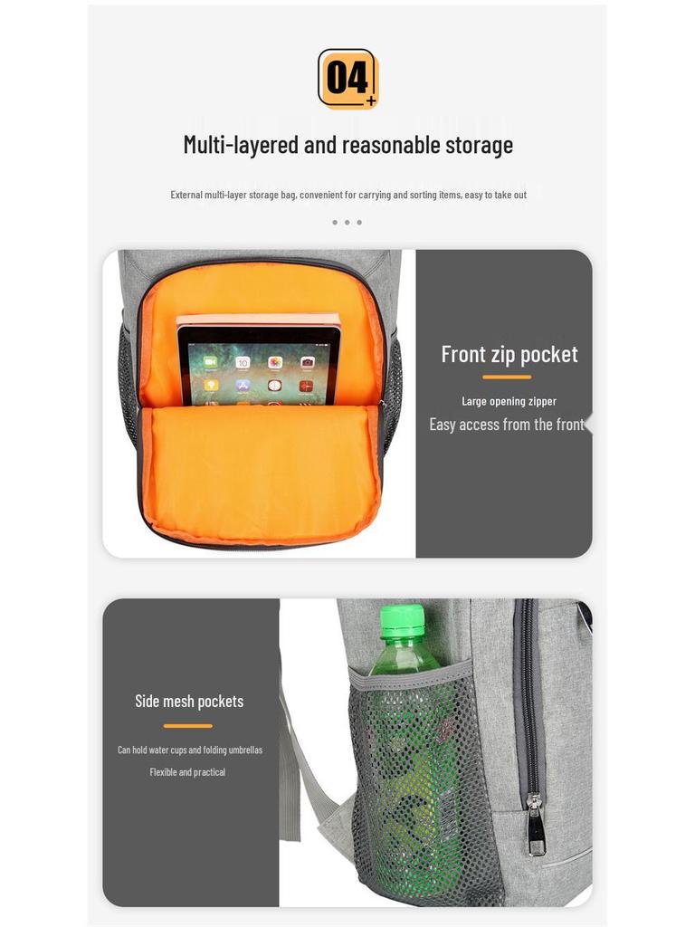 Large Capacity Insulated Leakproof Backpack for Outdoor Picnics and Camping