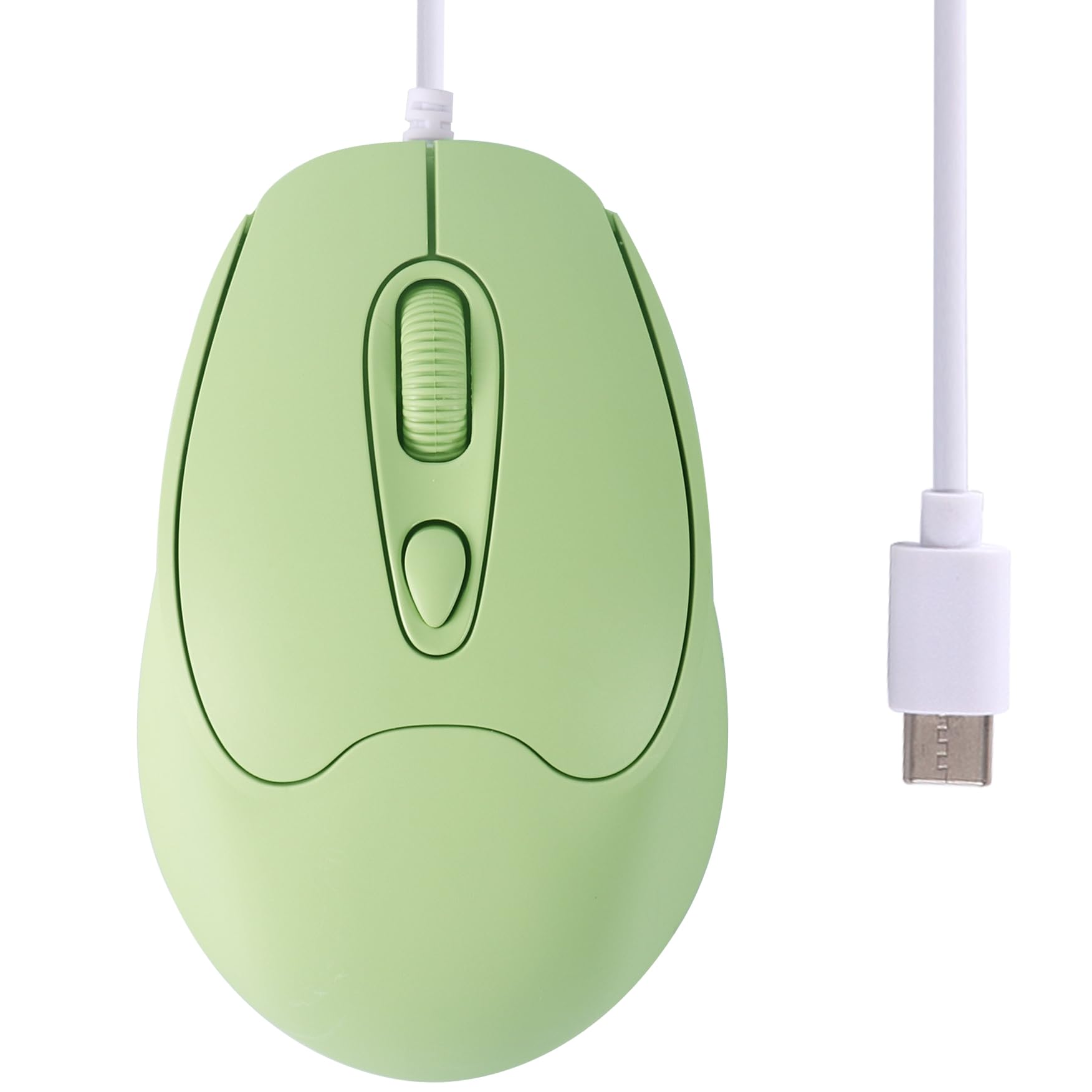 

Wired Compatible with and Smartphones Type-C Mouse, 3-Button, Optical, Ergonomic, Windows, iOS, Android, MAC, PC, Tablets, Laptops, (Green) зелений