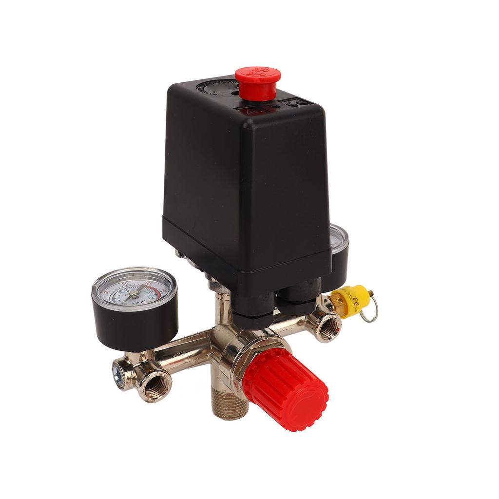 Air Compressor Pressure Switch Air Compressor Pressure Switch Control Valve Kit with US Style 3 in 1 Brass Port