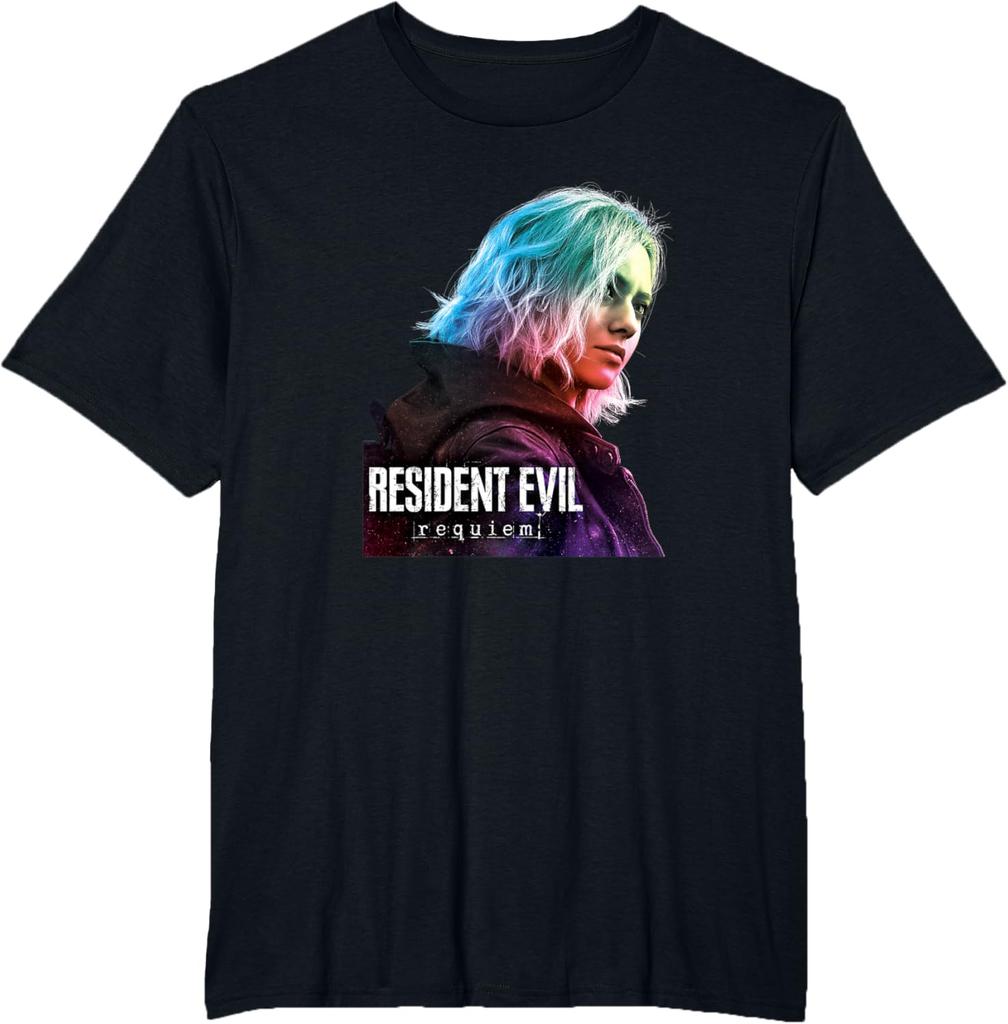 2026 New Resident Evil Requiem Gaming Design Unisex High Quality Oversized Casual T Shirt Cotton Short Sleeve for Unisex Women Tee
