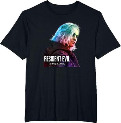 2026 New Resident Evil Requiem Gaming Design Unisex High Quality Oversized Casual T Shirt Cotton Short Sleeve for Unisex Women Tee