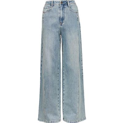 2025 Autumn Slimming Straight Leg Washed Denim Jeans for Women